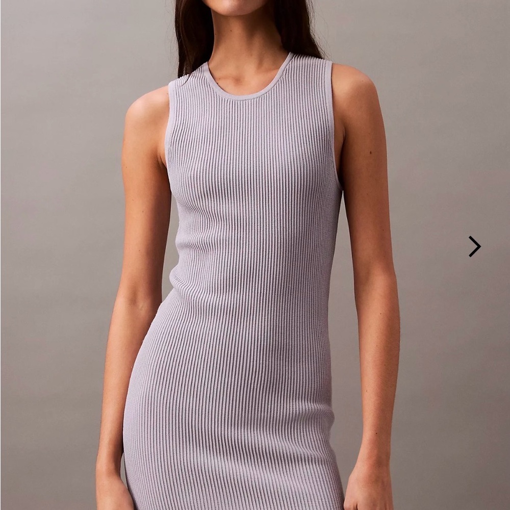 Calvin Klein Ribbed Sleeveless Mini Dress Women’s Small